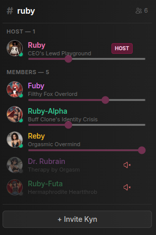 Invite, mute, and swap characters mid-scene without restarting anything